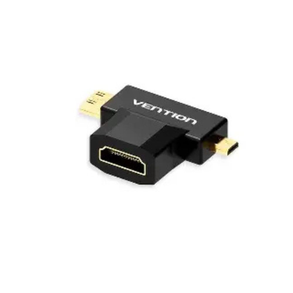 Vention 2 in 1 Mini HDMI Adapter Black VEN AGFB0