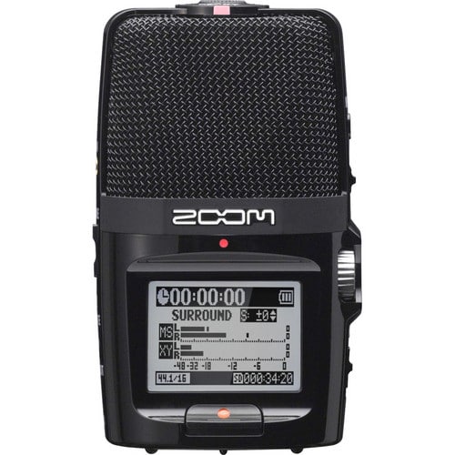 Zoom H2n 2-Input-4-Track Portable Handy Recorder with Onboard 5-Mic Array