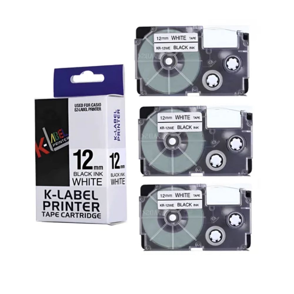 Byz-12we Compatible Cartridge Casio Label Tape
