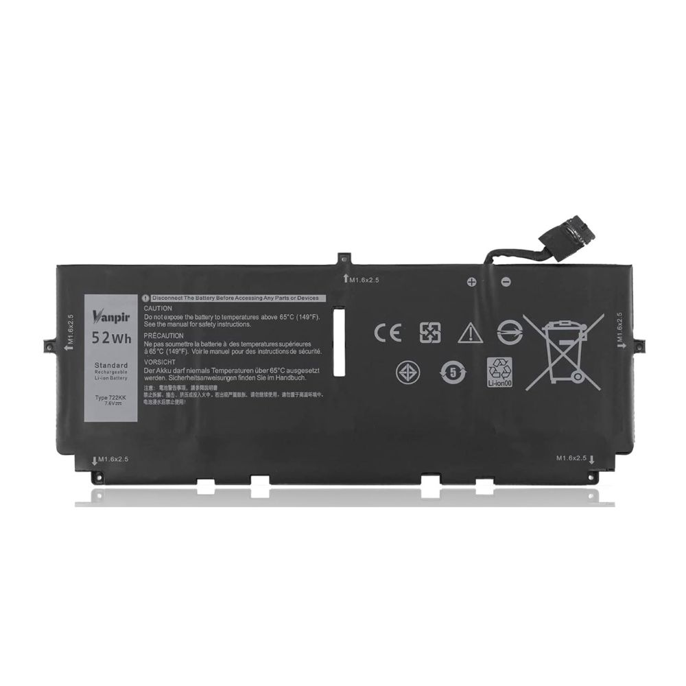 Dell XPS 13 9370 (Intel Core i7-8550U / i5-8250U) 7.6V 52Wh Original Battery