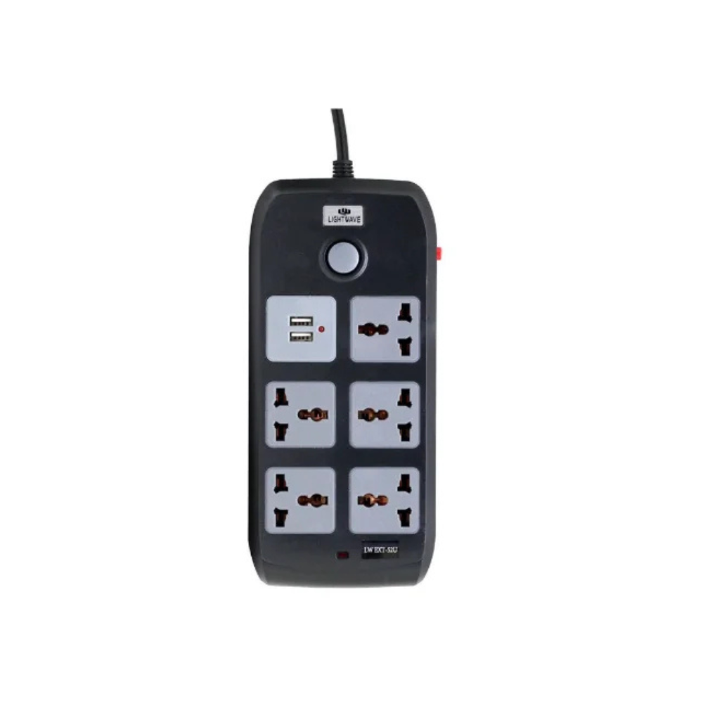 Lightwave Extension Socket- 2 Metres 5 WAY LW EXT 54U