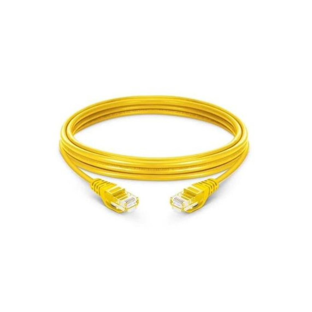 D-Link 1M Cat6A 10G UTP Patch Cord Yellow NCB-6AUYELR1-1