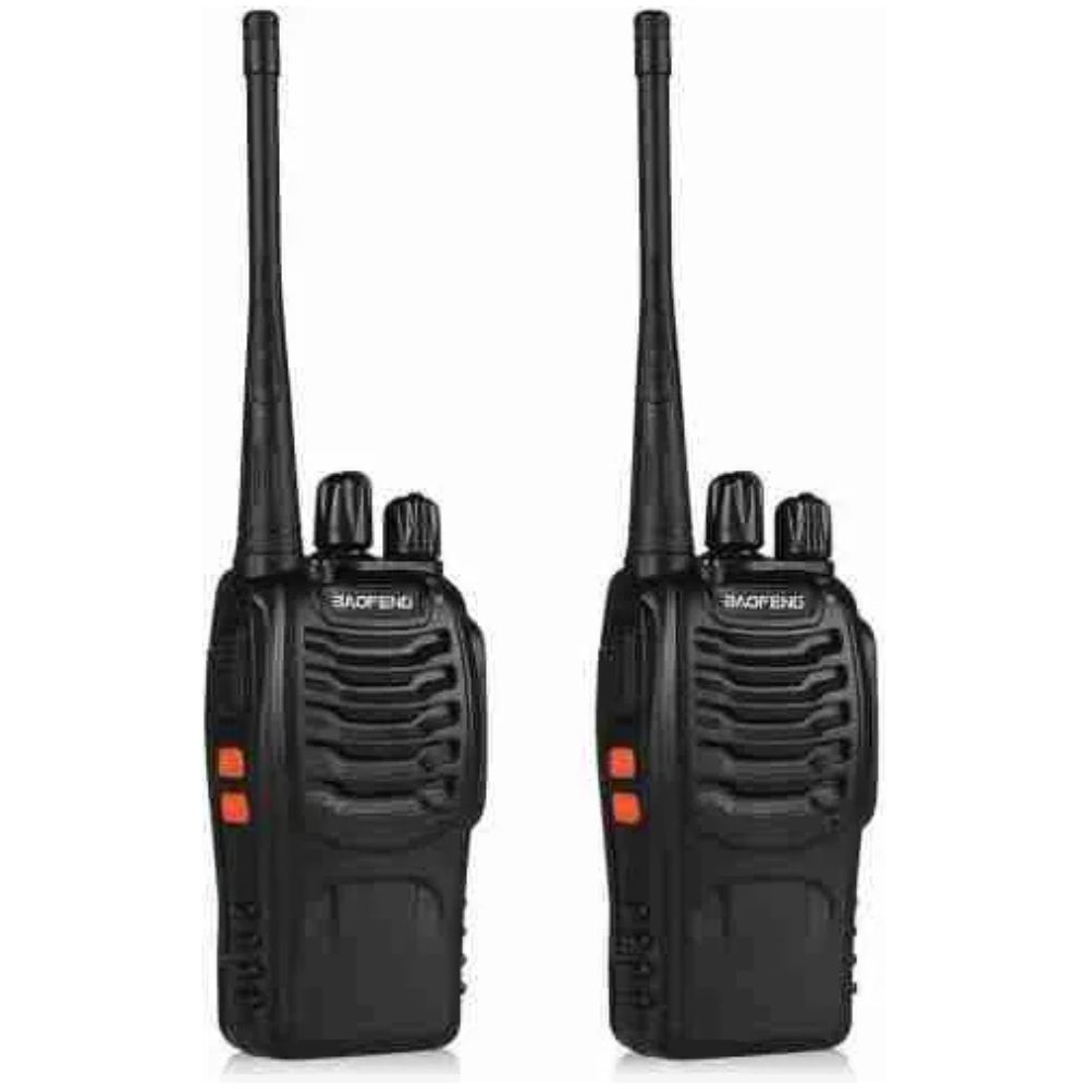 BaoFeng BF-888S Walkie Talkie, Long Range 16-Channel UHF Two-Way Radio (2-Pack)