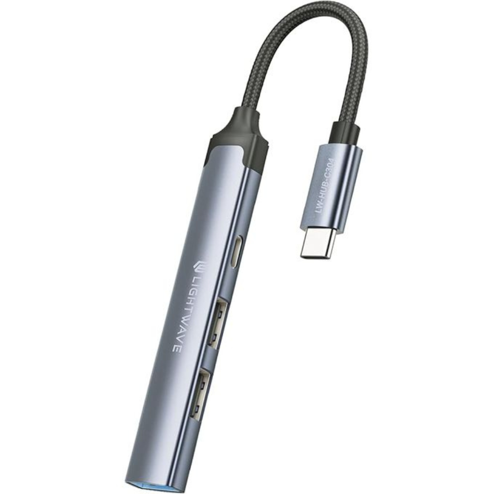 Light Wave 4-in-1 USB-C Hub Adapter (LW-HUB-C304)