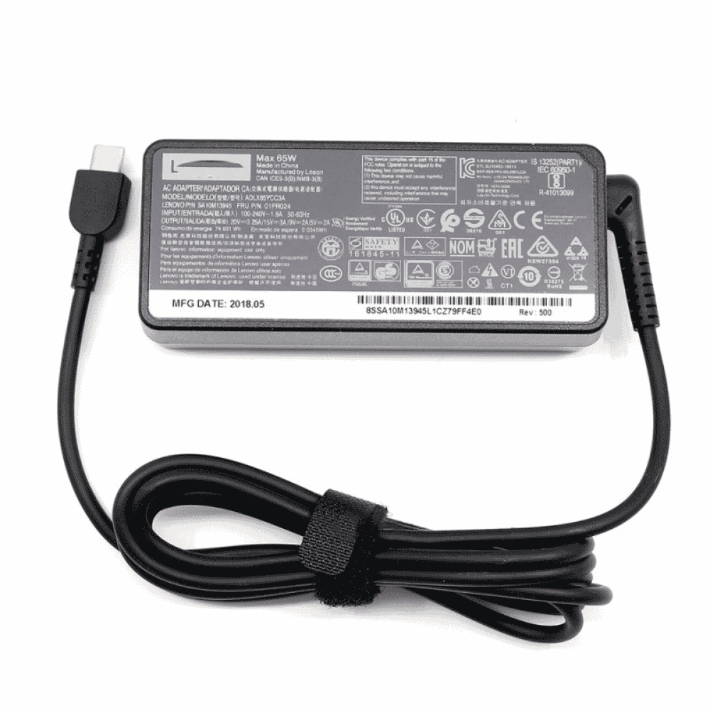 USB-C Charger for Lenovo Yoga 920-13IKB 20V 3.25A 65W