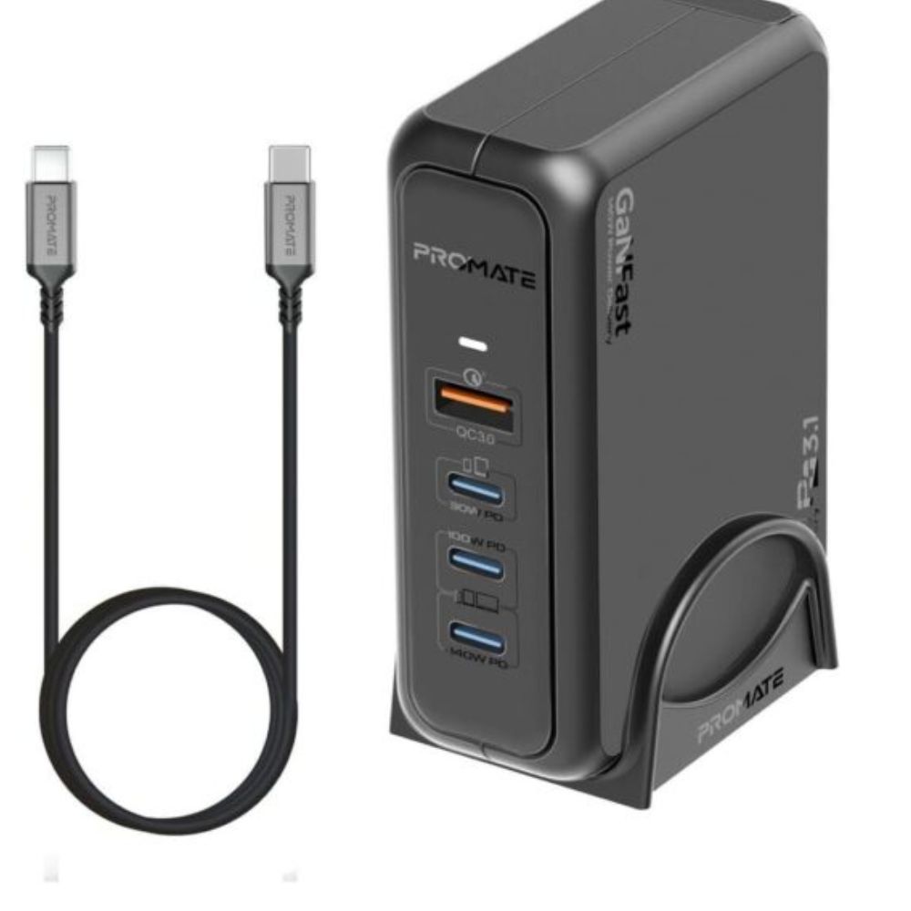 Promate GaNPort-140 Fast Charging Adapter