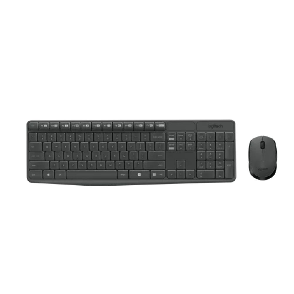 LOGITECH MK235 WIRELESS KEYBOARD + MOUSE – BLACK