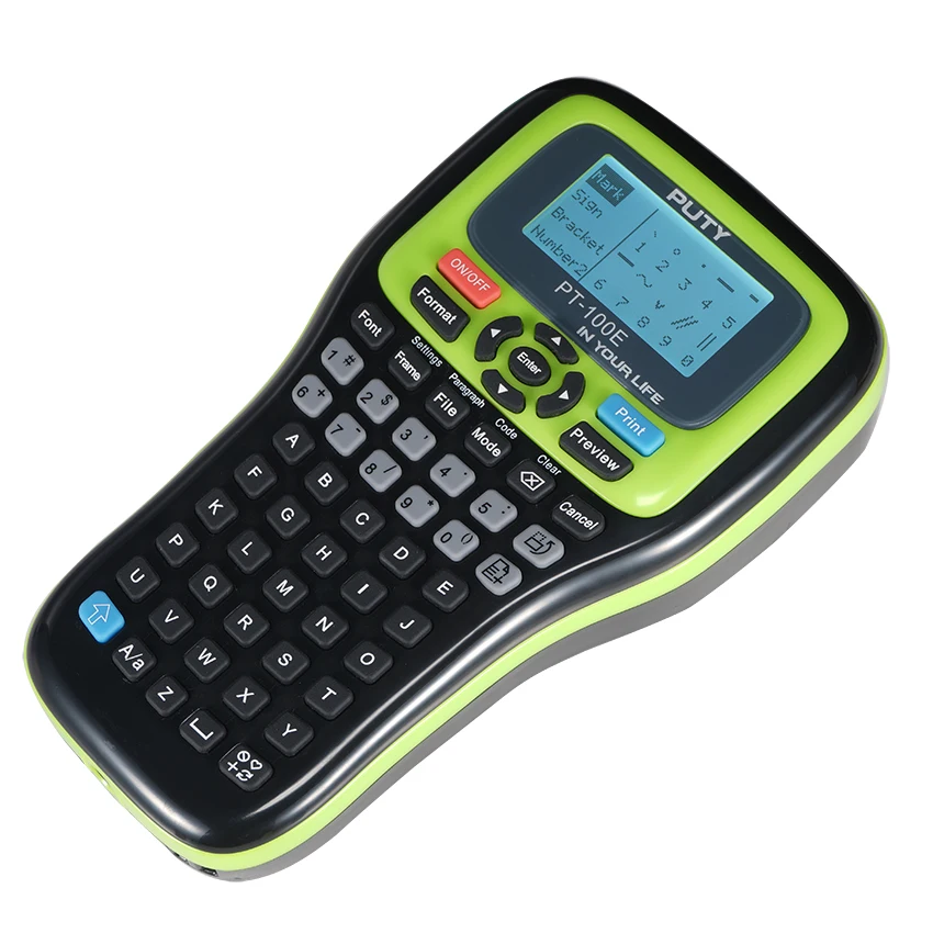 Puty PT-100E Portable Label Printer wit Battery and Charger