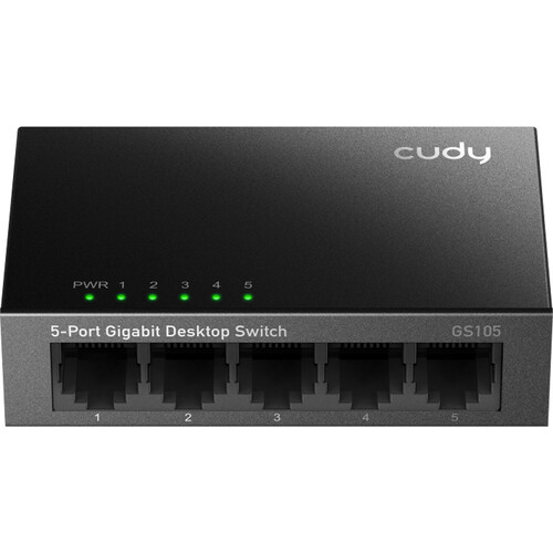 CUDY 5-PORT Gigabit metal switch 8 x 10/100/1000Mbps RJ45 ports