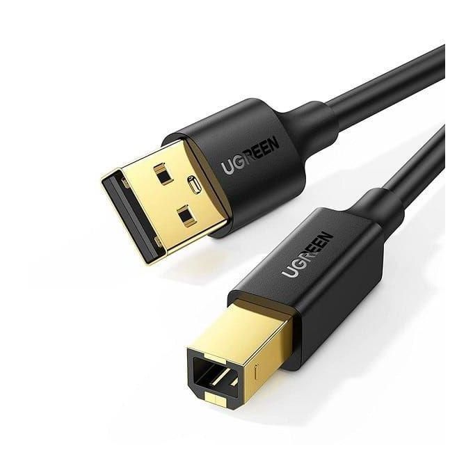 UGREEN USB-A 2.0 AM to BM Print Cable 1.5m (Black) - US135(UG-10350)