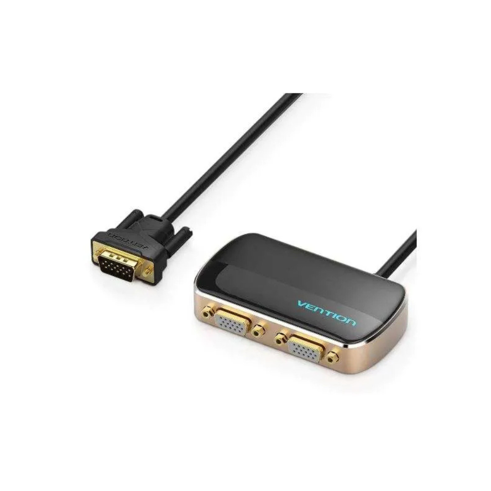 Vention 1 In 2 Out VGA Splitter 1M Black VEN DBABF
