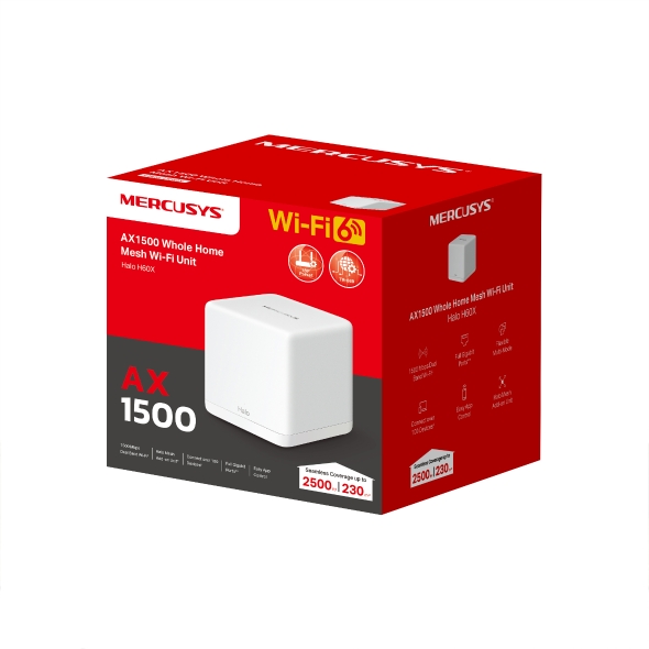 Mercusys Halo H60X AX1500 Whole Home Mesh Wi-Fi 6 System