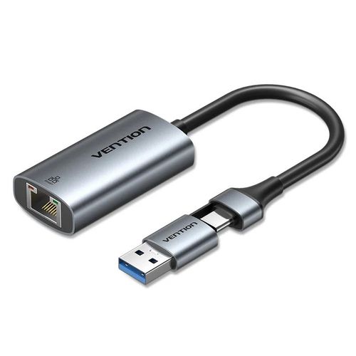 Vention USB-C + USB-A to Gigabit Ethernet Adapter-CFQHB