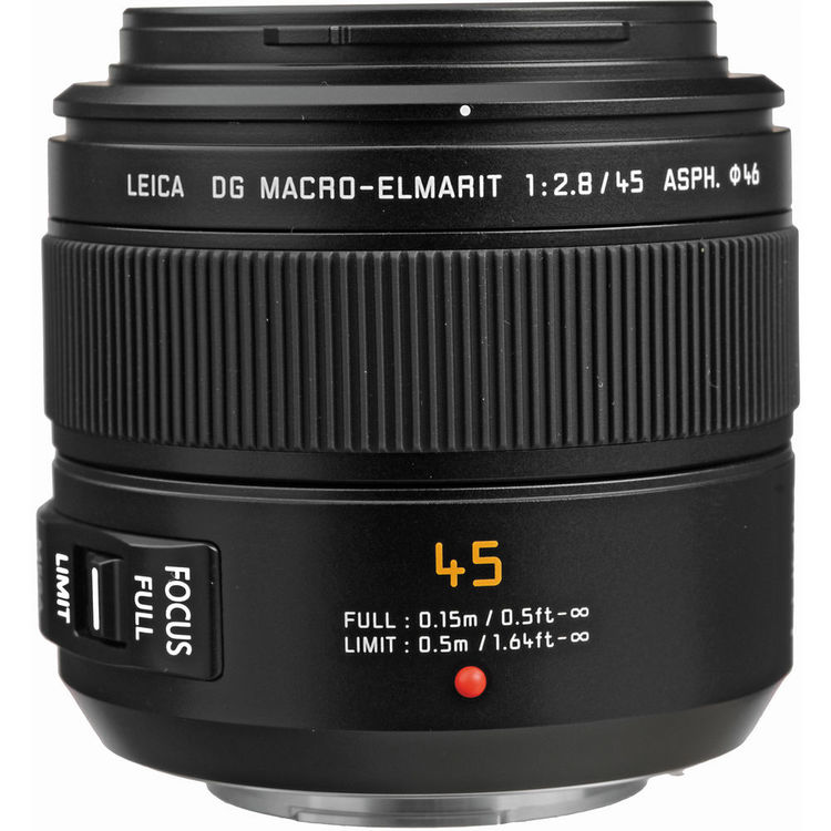 PANASONIC LEICA DG MACRO-ELMARIT ASPH 45MM F2.8 LENS