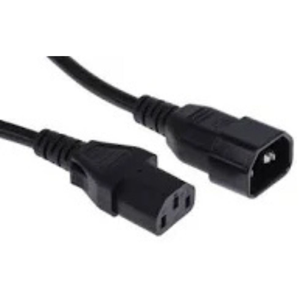 C13 to C14 Ethernet Cable Converter Black