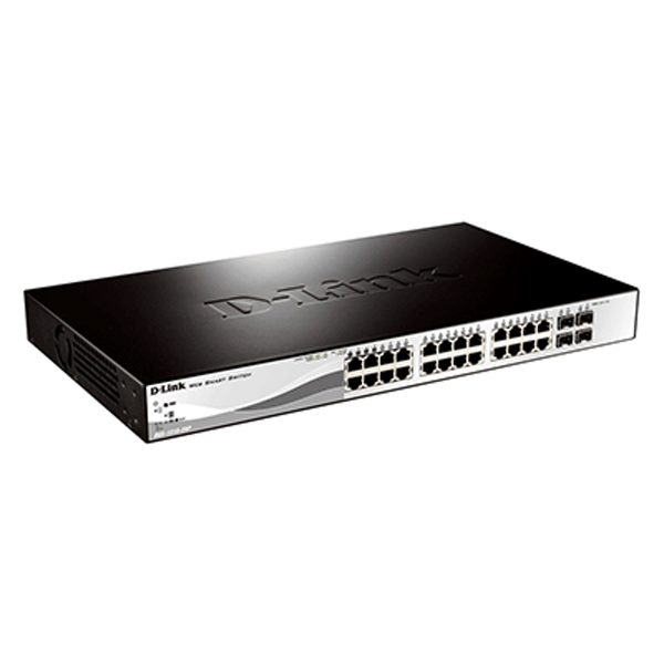Dlink DGS-1210-28 28-Port Gigabit Smart Managed Switch Non-POE-DGS-1210-28