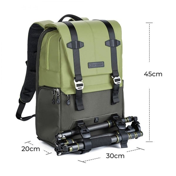 K&F KF 13.087AV2 MULTIFUNCTIONAL BACKPACK (GREEN)
