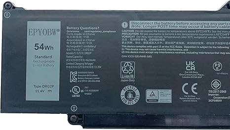 Dell Latitude 5550 i5-1345U vPro battery 11.4V 54Wh