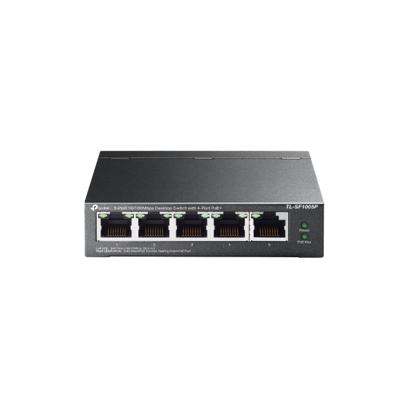 TP-Link 5-Port 10/100Mbps Desktop Switch with 4-Port PoE+-TL-SF1005P