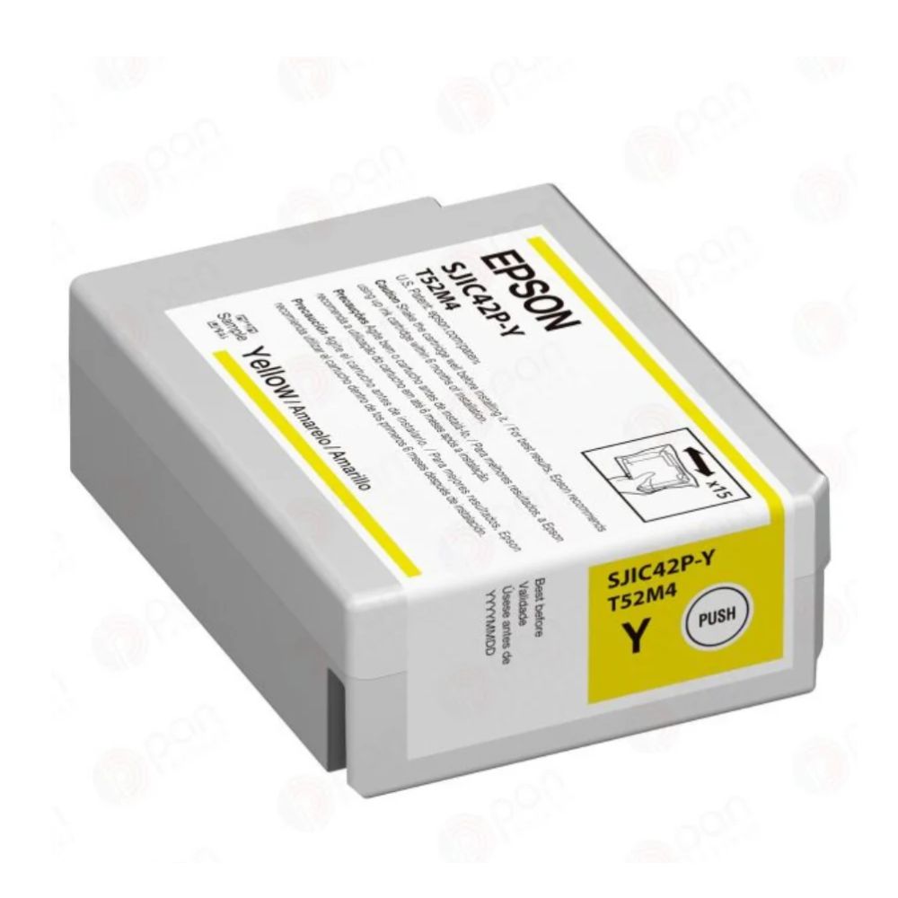 EPSON SJIC42P-Y C4000 YELLOW INK-EP-C13T52M440