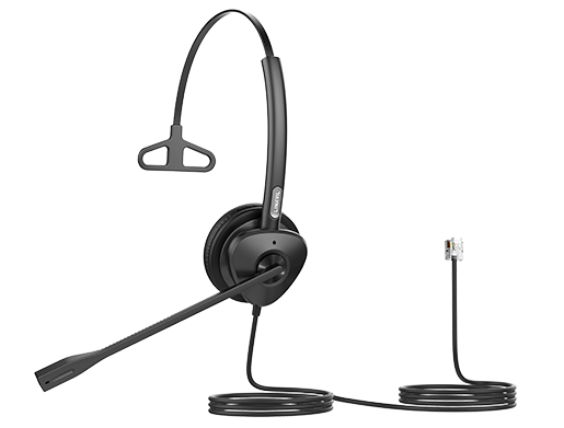 Fanvil HT302 QD to RJ9 Headset Dual-Ear Wired Communication