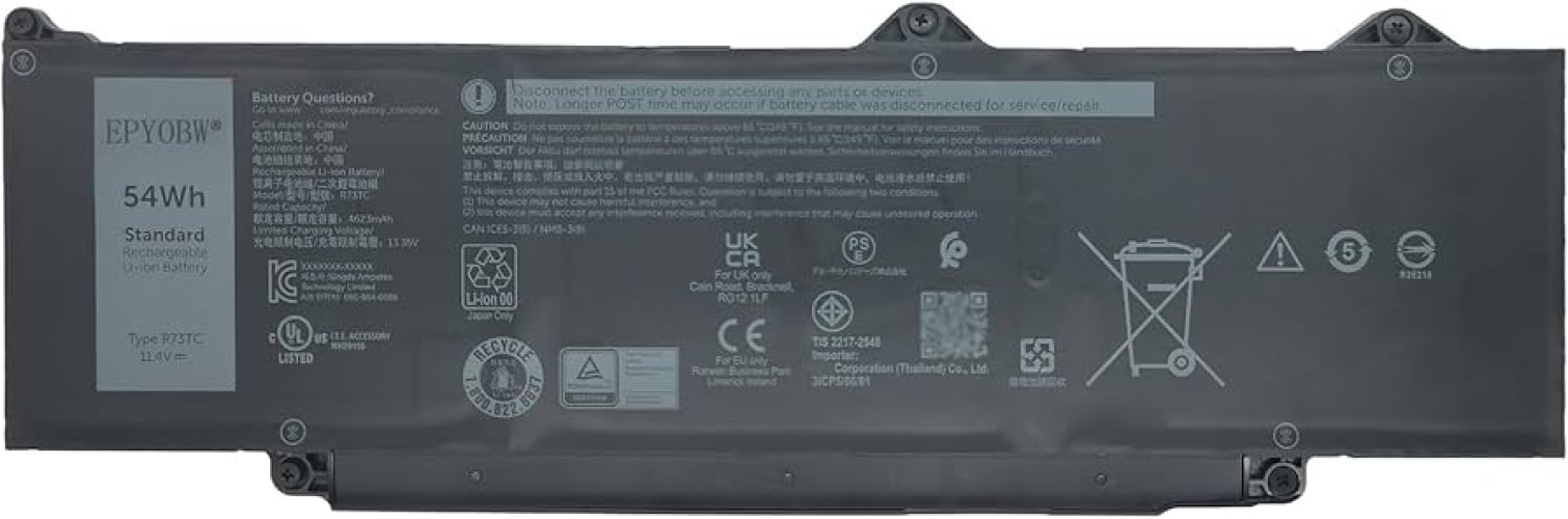 Dell Latitude 5350 i5-1345U vPro 11.4V 54Wh Original Battery