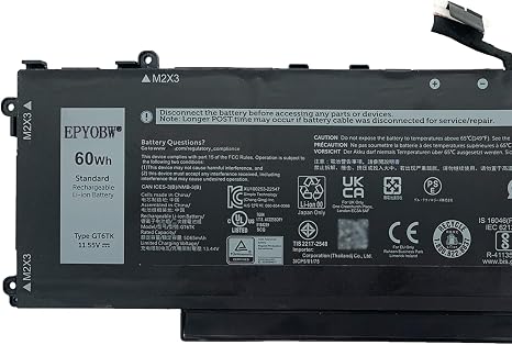 Dell Latitude 9440 2-in-1 battery 11.55V 60Wh