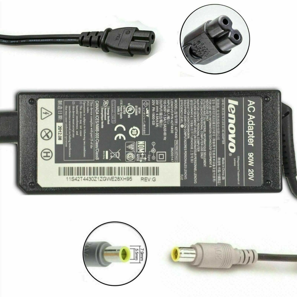 Charger for Lenovo ThinkPad Edge E530 3259-CBG – 90W 20V 4.5A