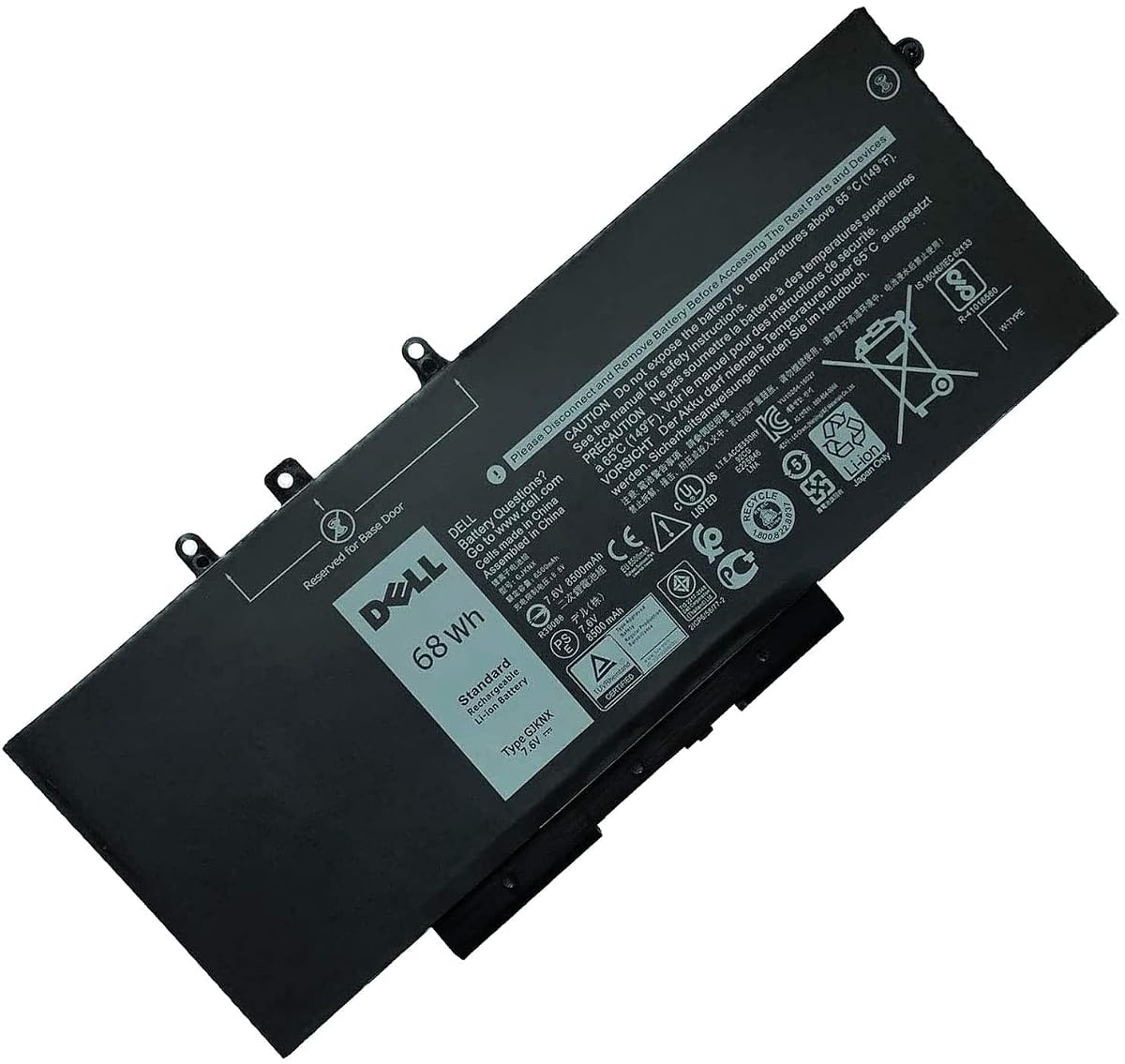 Dell 5YHR4 451-BBZG 15.2V 68Wh Original Battery