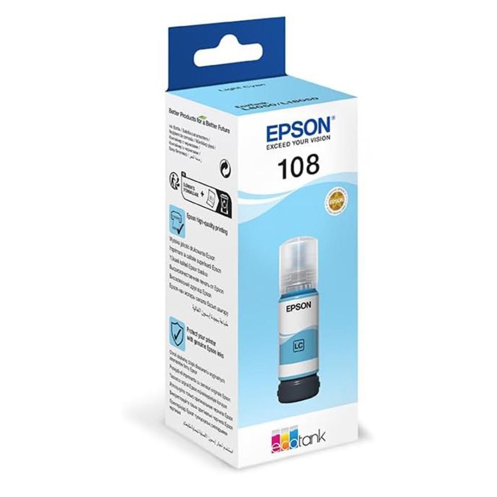 INK CART EPSON 108 Light Cyan  - 70ml - C13T09C54A