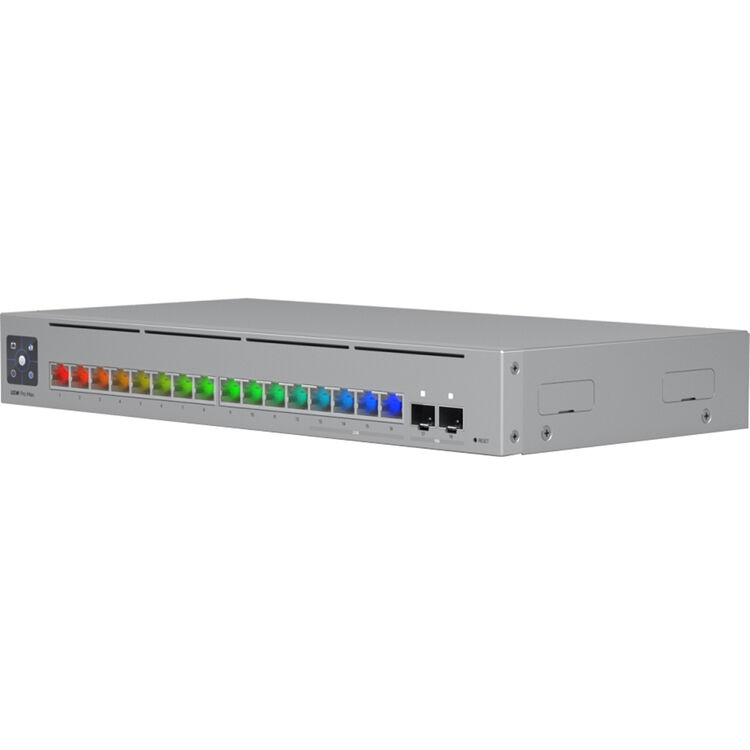 UniFi Switch Pro Max 16 PoE: (4) 2.5GbE PoE++ (12) GbE PoE+ (2) 10G SFP+