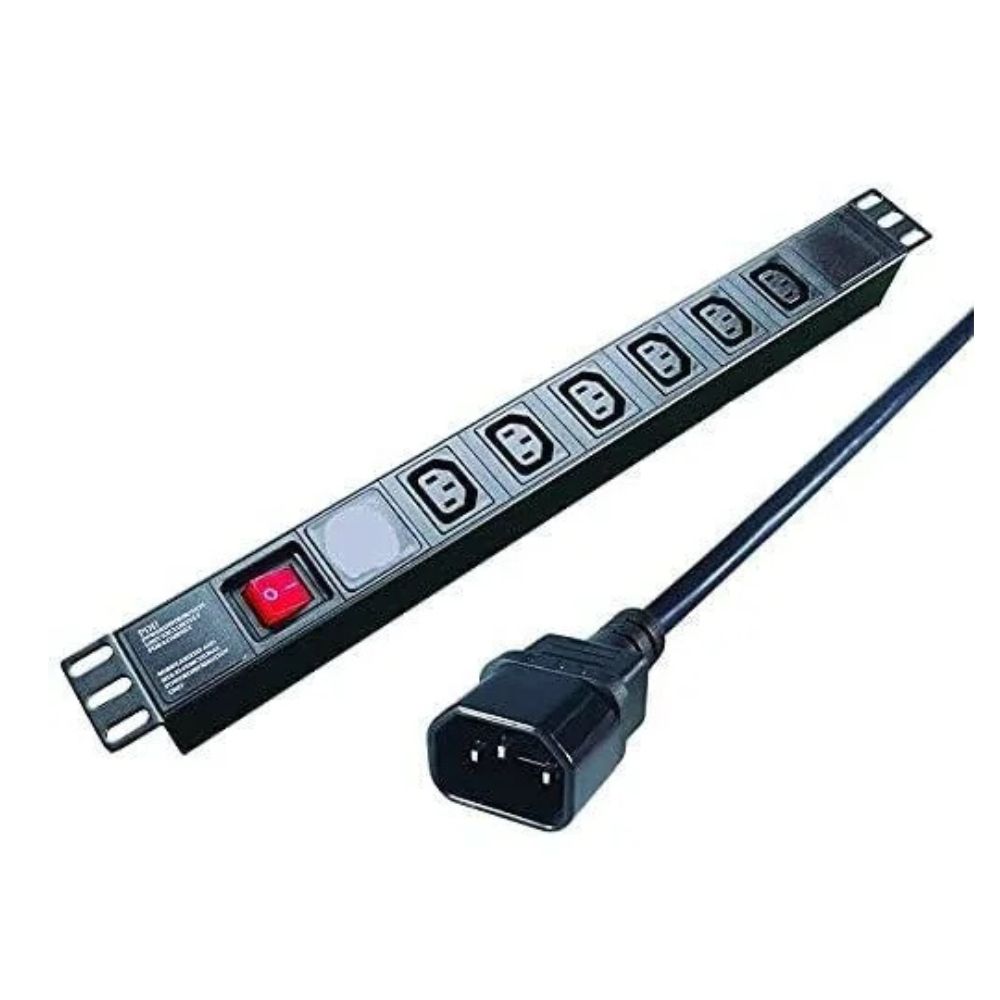 MTN 6-Way Ethernet Cable C13 Plug PDU Black