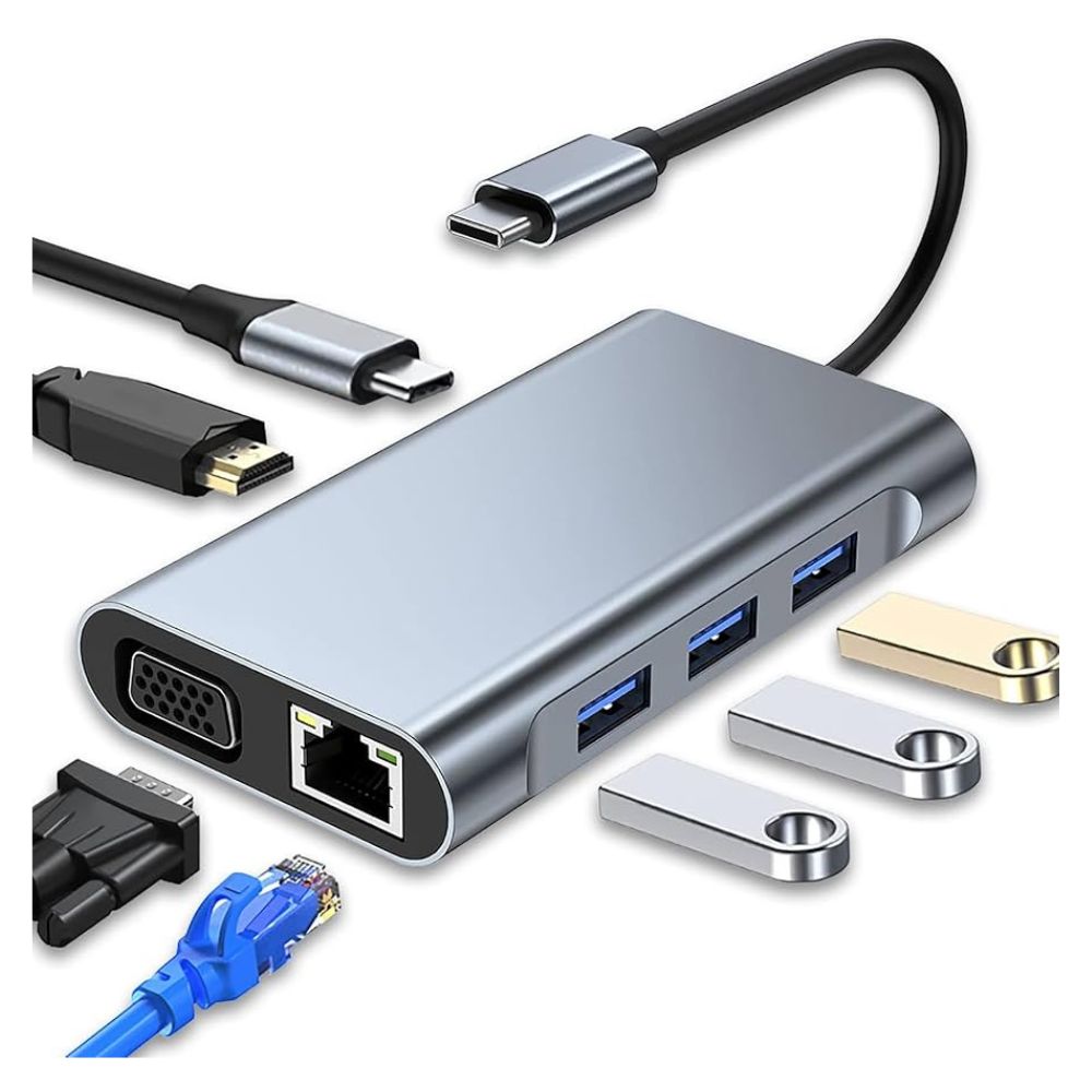 USB TYPE C HUB USB C TO HDMI RJ45 USB 3.0 WITH PD