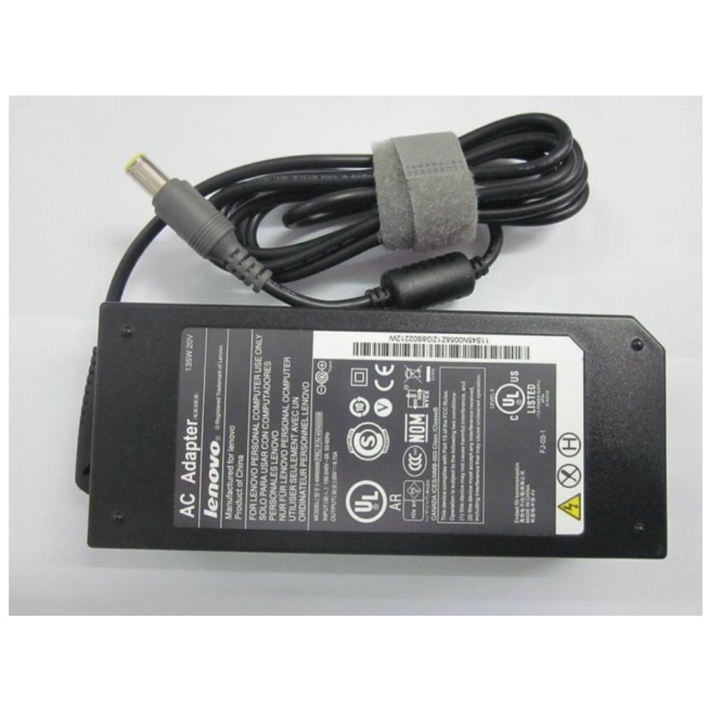 Adapter for Lenovo ThinkPad W510 4391-P9U 20V 6.75A 135W