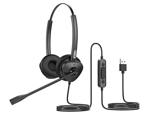 Fanvil HT302-U USB Wired Headset Dual-Ear HD Audio