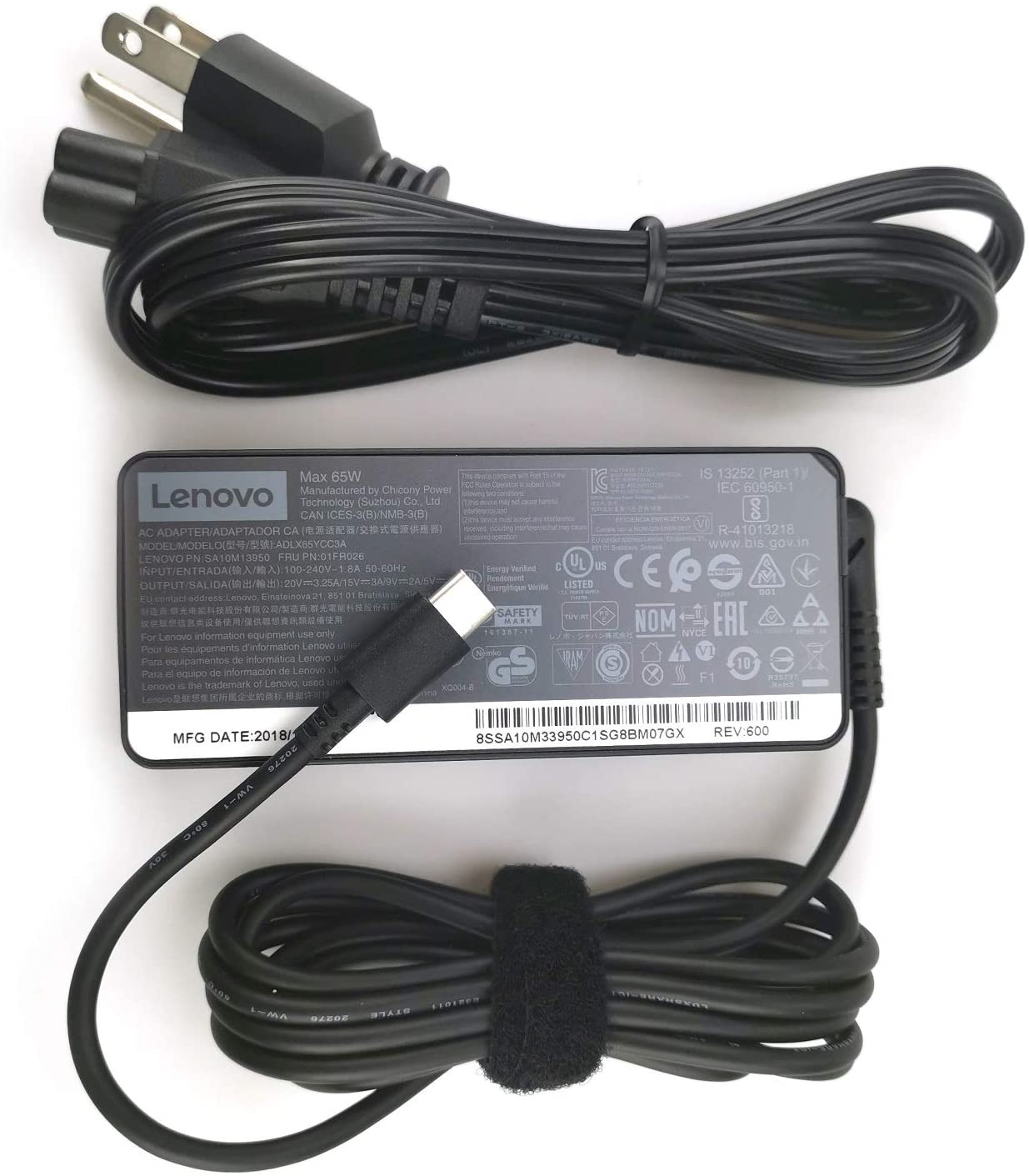 Adapter for Lenovo IdeaPad Slim 3 14IAH8 83EQ USB-C 20V 3.25A 65W