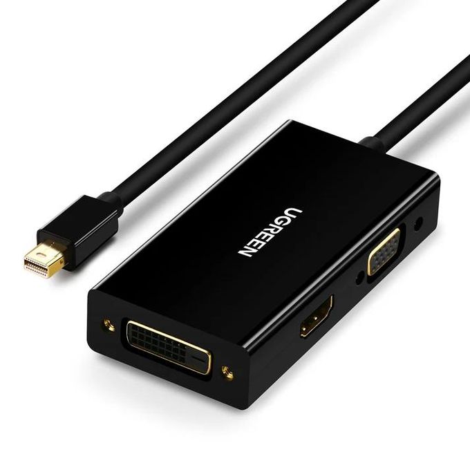 UGREEN Mini DisplayPort to HDMI/VGA/DVI Converter (Black) - MD114(UG-20418)