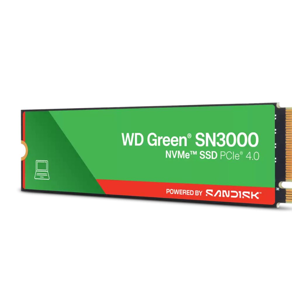 WD GREEN SN3000 1TB NVMe M.2 PCIe GEN 4x4 2280 SSD (WDS100T4G0E)
