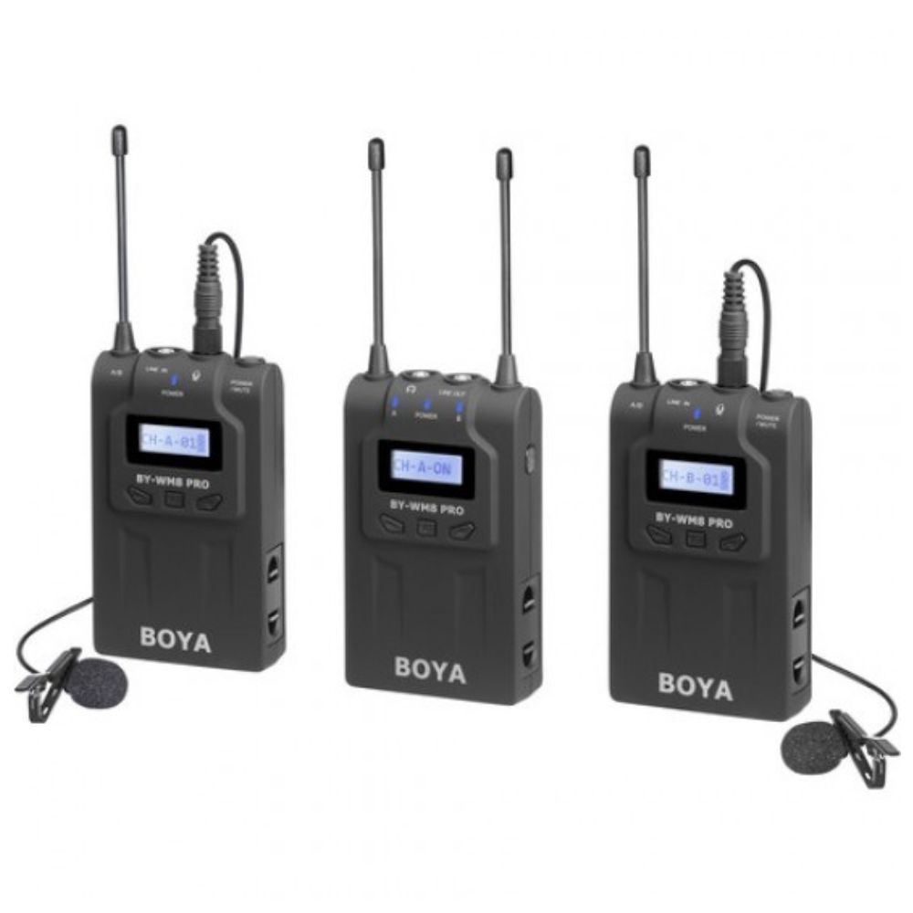 BOYA BY-WM8 PRO K2 Dual-Channel Wireless Lavalier Microphone