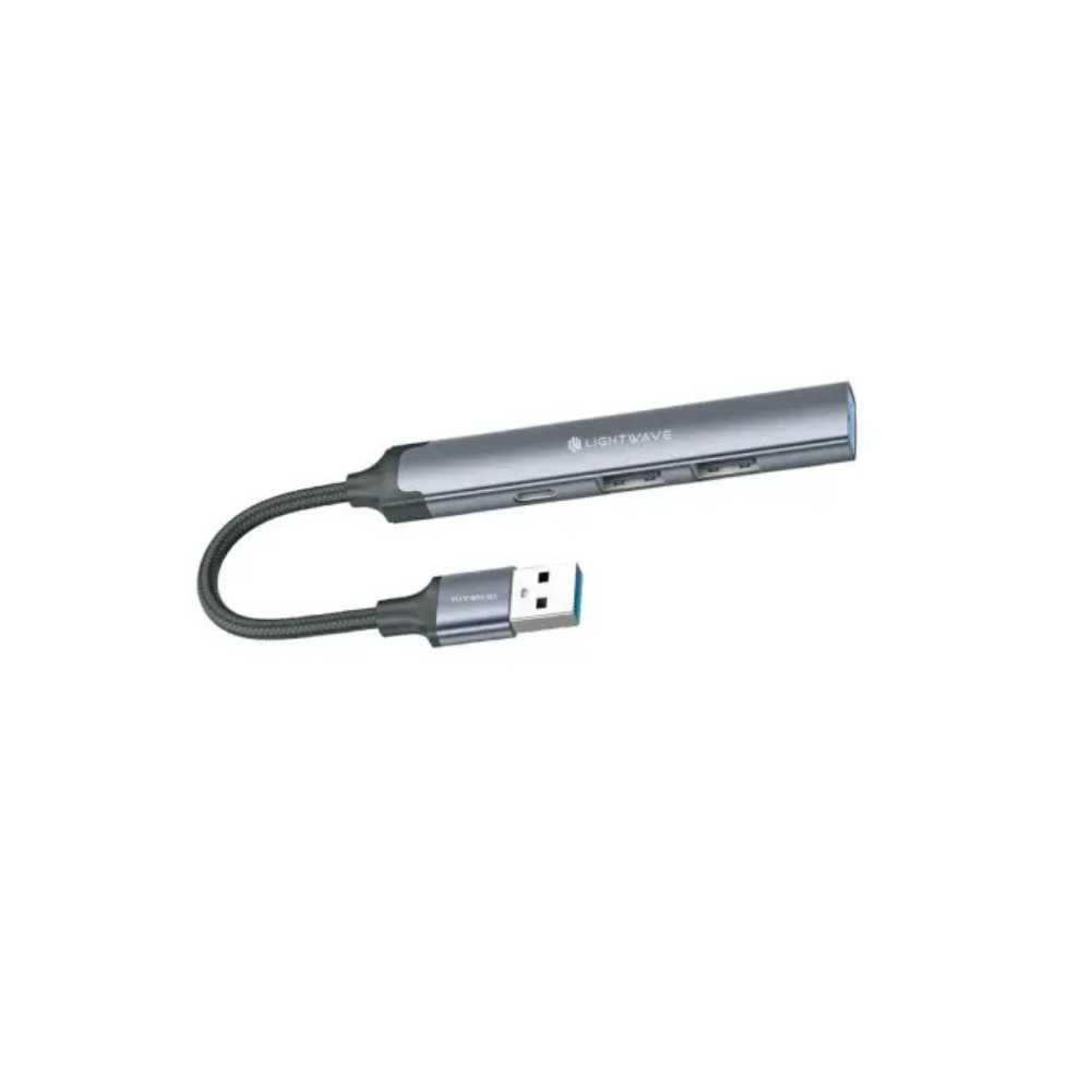 Light Wave 4-in-1 USB Hub Adapter LW-HUB-A104