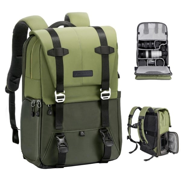 K&F KF 13.087AV2 MULTIFUNCTIONAL BACKPACK (GREEN)