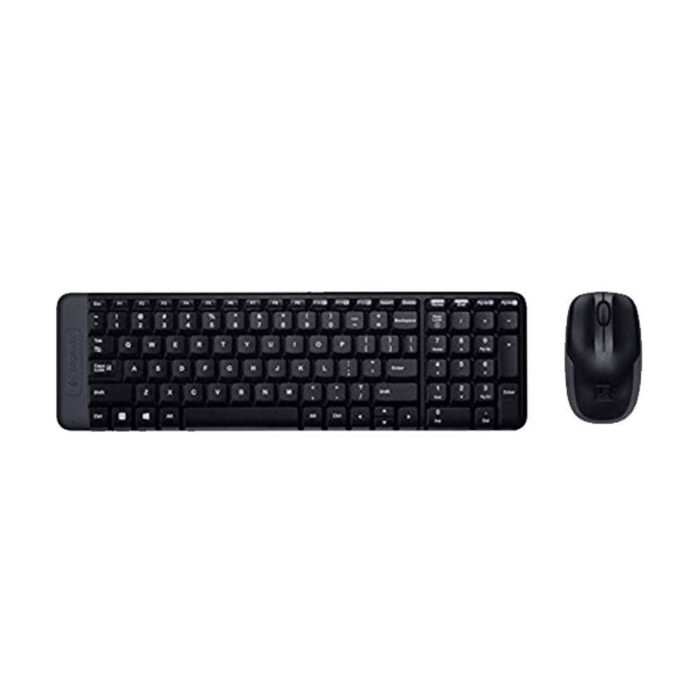 Logitech MK220 Wireless Keyboard and Mouse Combo (Black)