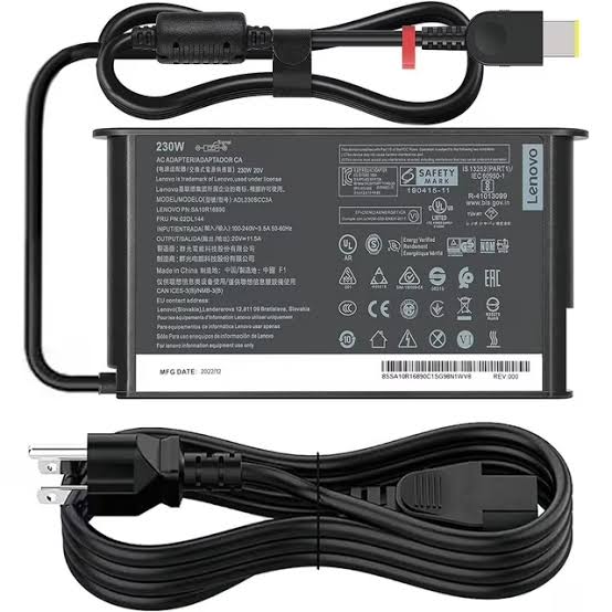 Charger for Lenovo Legion 5 Pro 16ITH6H 82JD – 230W 20V 11.5A Slim