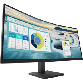 HP P34hc G4 34" WQHD Curved USB‑C Monitor – 21Y56AS