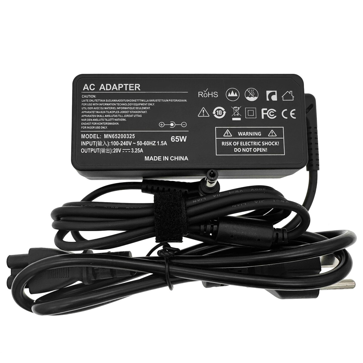 Adapter for Lenovo ThinkCentre M72e 3267-A1U – 65W 20V 3.25A