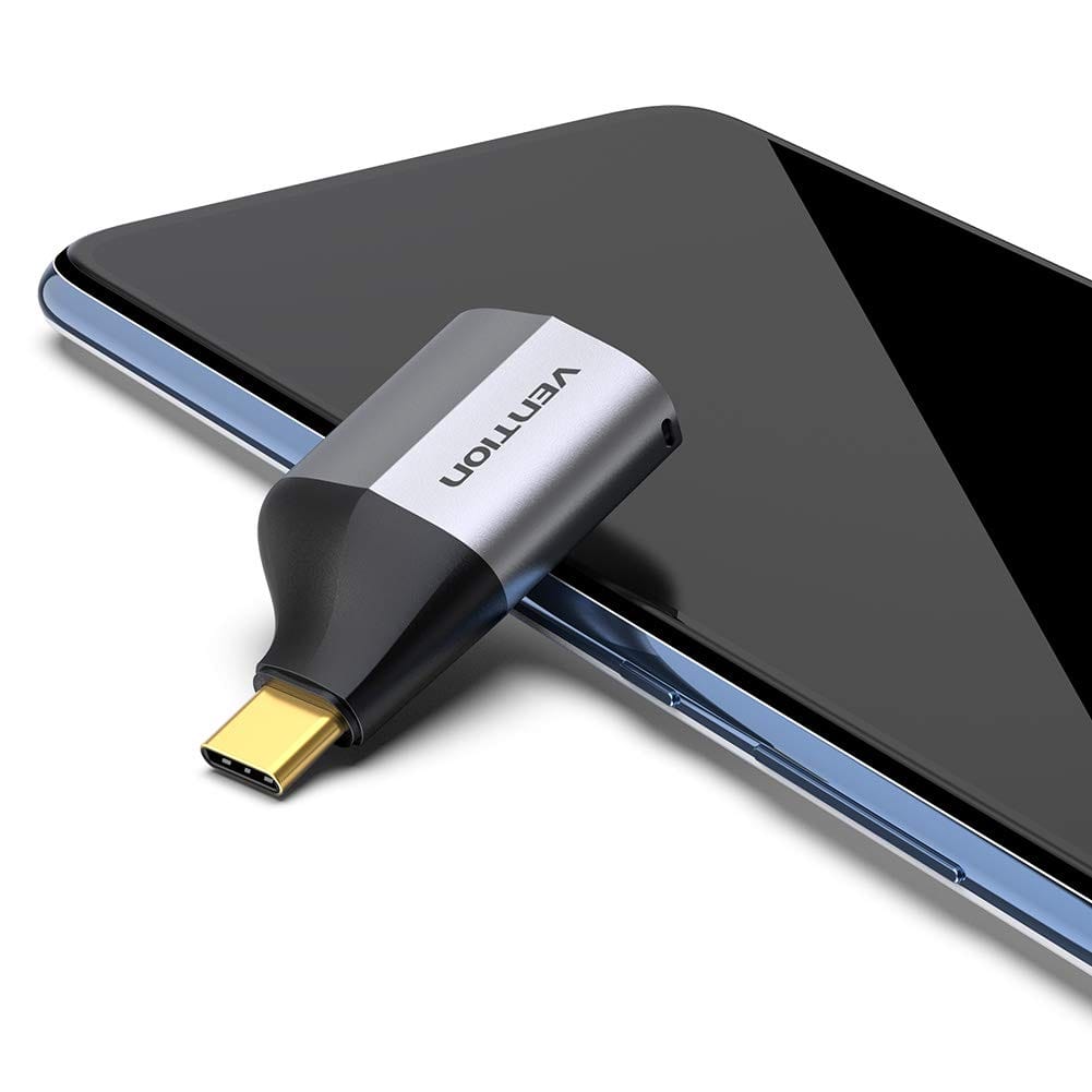 Vention Type C Male to HDMI Female Adapter Gray Aluminum Alloy Type- VEN TCAH0