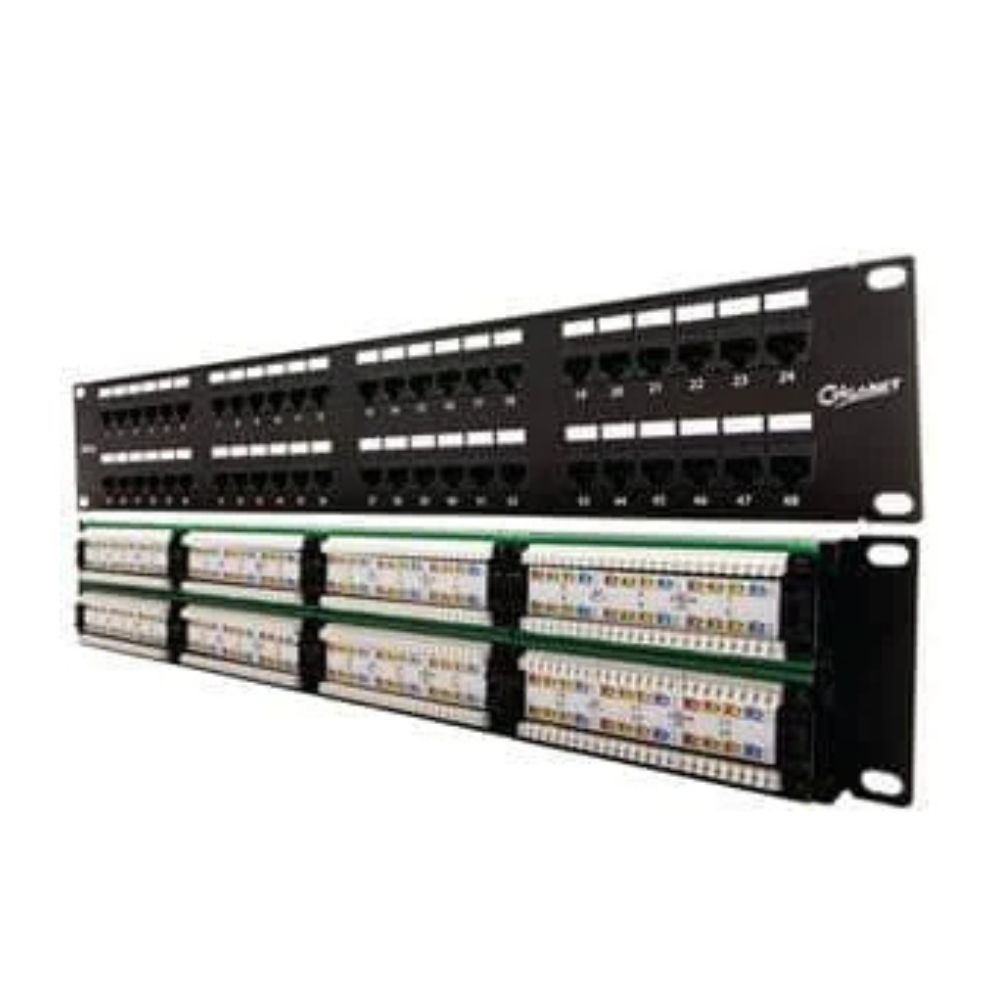 Giganet Category 6A UTP 19'48 Port Patch Panel-GN-C6A-UTP-PP-48