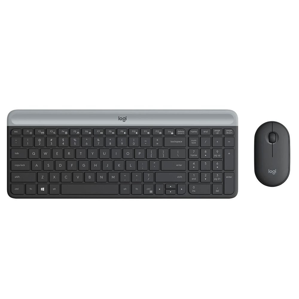 Logitech MK470 Slim Wireless Keyboard and Mouse Combo - Graphite - 920-009204
