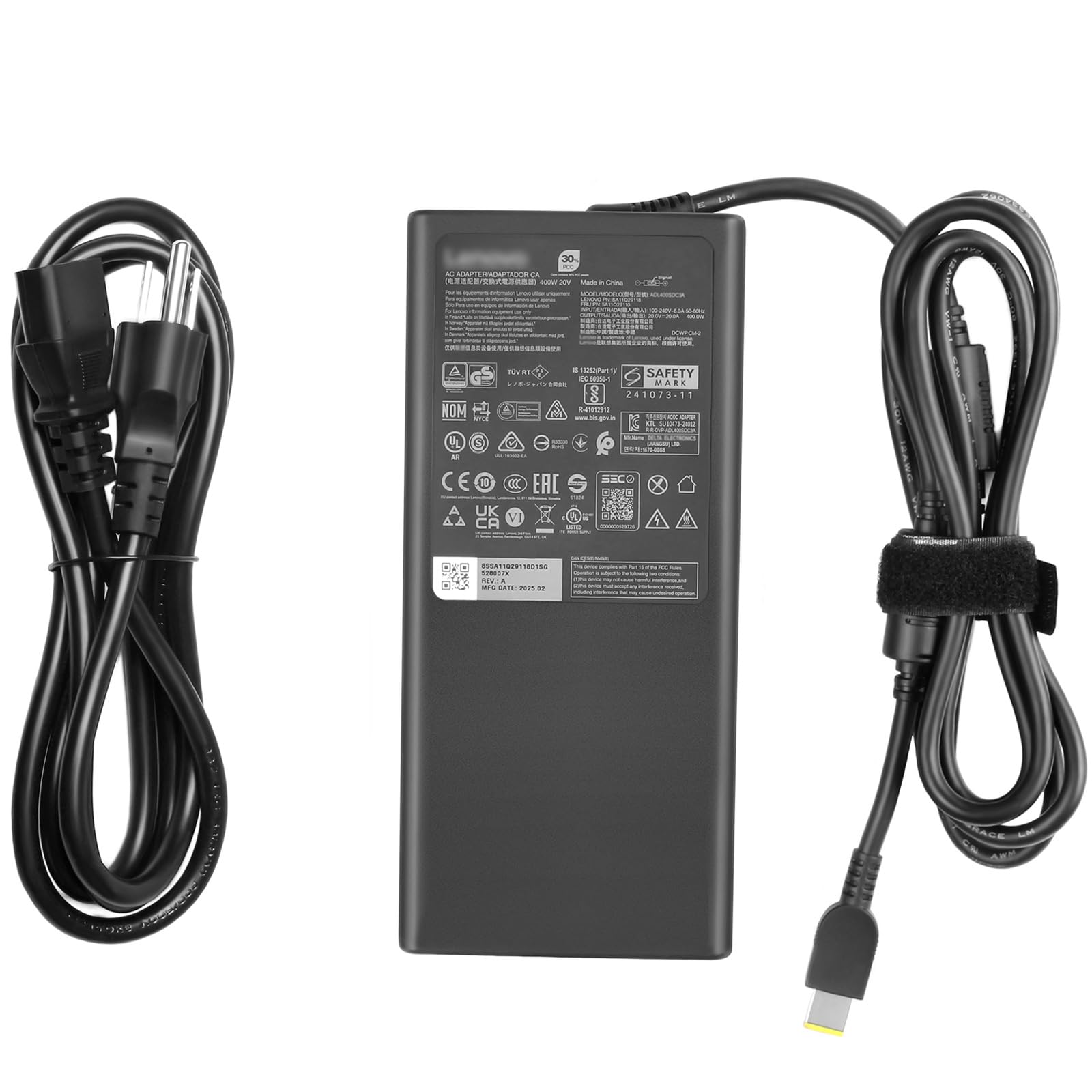 Charger for Lenovo Legion Pro 7 83F50058US – Genuine Slim 400W 20V 20A