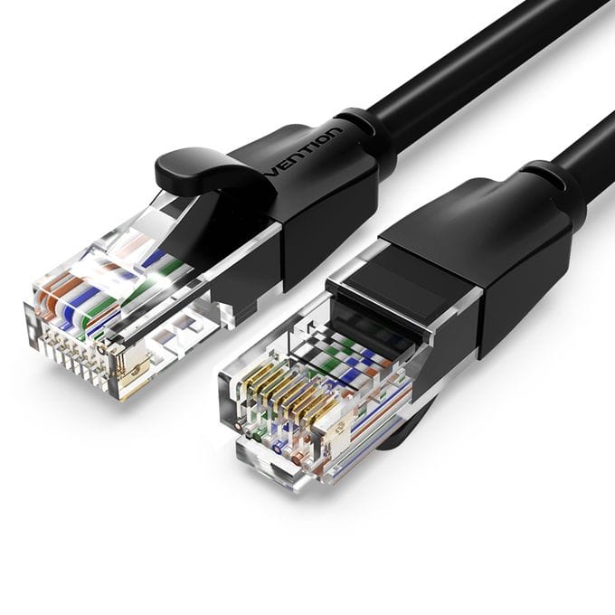 Vention Cat.6 UTP Patch Cable 15M Black- VEN IBKBN